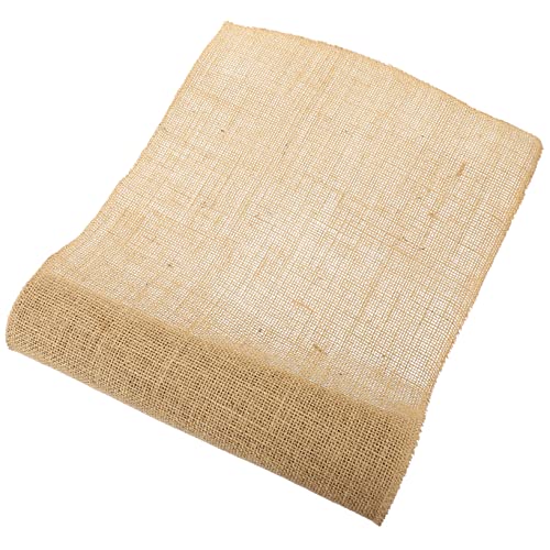 TEHAUX DIY Flachs Geschenkverpackungsband Bequemer Flachsstreifen Tischläufer Für Dekoration Hochzeit Und Partys Jute Vielseitig Einsetzbar von TEHAUX