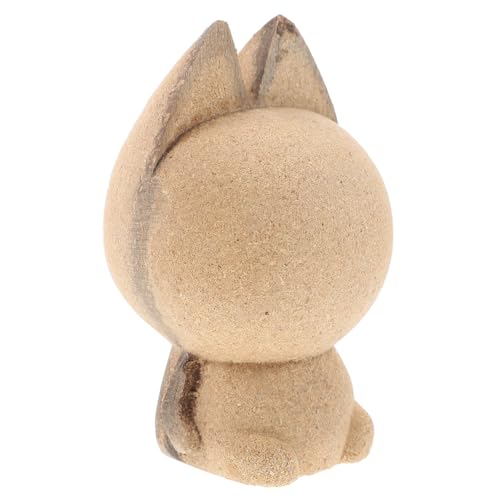 TEHAUX DIY Holz Tierfigur Katze Weißer Rohling Originelles Bastelset Holz Deko Ornament für Schreibtisch Zuhause Büro Geschenk für Katzenliebhaber TEHAUX DIY Holz Tierfigur Katze Weißer Rohling Originelles Bastelset Holz Deko Ornament für Schreibtisch Zuhause Büro Geschenk für Katzenliebhaber von TEHAUX