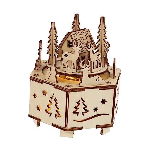 TEHAUX DIY Musikbox 1 Stück Weihnachts Spieluhr Beleuchtetes Weihnachtshaus Ornament Für Kinder Weihnachtsdekorationen Kinder Spielzeug Für Draußen DIY Montage Weihnachtsspielzeug Krippe TEHAUX DIY Musikbox 1 Stück Weihnachts Spieluhr Beleuchtetes Weihnachtshaus Ornament Für Kinder Weihnachtsdekorationen Kinder Spielzeug Für Draußen DIY Montage Weihnachtsspielzeug Krippe von TEHAUX