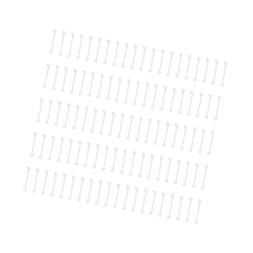 TEHAUX DIY Ohrring Zubehör Weiß K Verbindungstäbe Metall Ohrring Basteln Material für Damen Sterling Chic Ohrstecker Selber Machen von TEHAUX