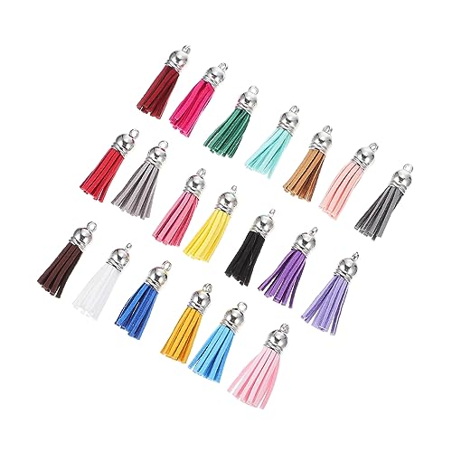 TEHAUX DIY Schlüsselanhänger Set mit Acryl und Lederquasten Teiliges Zubehör für Kreative Bastelprojekte und Schmuckherstellung für DIY und TEHAUX DIY Schlüsselanhänger Set mit Acryl und Lederquasten Teiliges Zubehör für Kreative Bastelprojekte und Schmuckherstellung für DIY und von TEHAUX