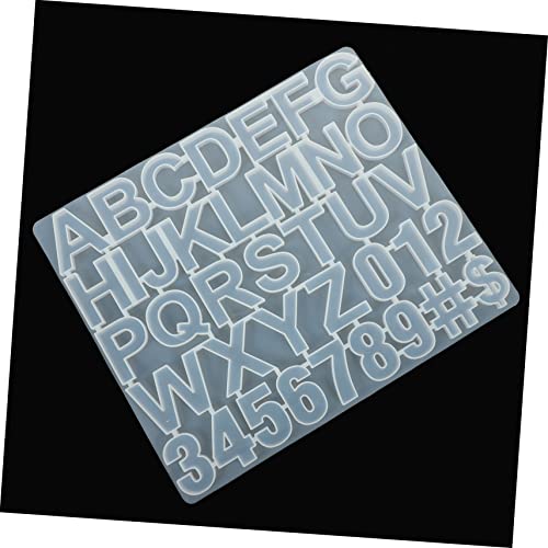 TEHAUX DIY Silikon Alphabet Form Bastelzubehör für Anhänger Kreative Gießform für Schmuck für Erwachsene Einfach zu Bedienen Vielseitig Einsetzbar Praktisch für DIY Projekte von TEHAUX