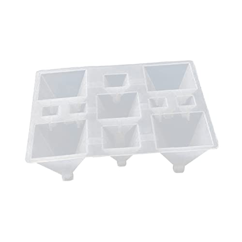 TEHAUX DIY Silikon Gießform mit Fächern Pyramidenförmig für Fondant Epoxidharz und Backen Vielseitig Einsetzbar für Süßigkeiten Kunsthandwerk und Dekoration von TEHAUX