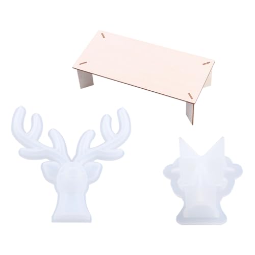 TEHAUX DIY Silikonform Gießform für Epoxidharz Langlebige Sichere Deer Form für Schmuckhalter und Bastelprojekte mit Ständer für Kreative DIY Dekoration TEHAUX DIY Silikonform Gießform für Epoxidharz Langlebige Sichere Deer Form für Schmuckhalter und Bastelprojekte mit Ständer für Kreative DIY Dekoration von TEHAUX