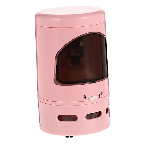 TEHAUX Desktop-Staubreiniger dosenspitzer schreibtisch malen Briefpapier Bleistiftspitzer für Elektrischer Desktop-Reiniger Staubfänger Abs Rosa von TEHAUX