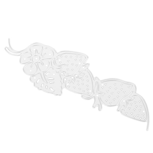 TEHAUX Erdbeer Stanzschablone Metall Hochwertige DIY Schneidform Für Karten Scrapbooking Und Papierkunst Langlebig Und Wiederverwendbar Für Kreative Bastelprojekte von TEHAUX