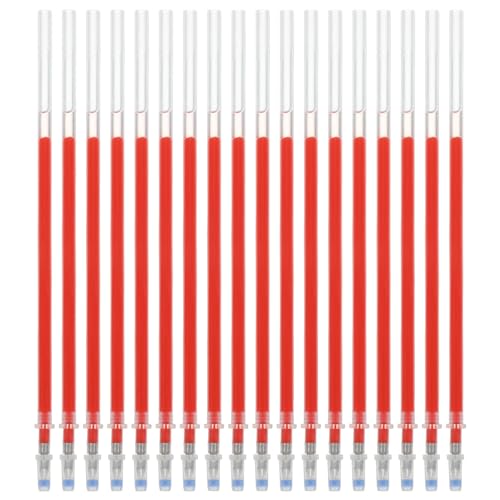 TEHAUX Ersatz-Minen Für Einziehbare Stifte – 100 Stück Kugelschreiber-Gelstift-Minen Druckstift-Ersatz-Tintenstift-Minen Für Büro Schule Schreibwaren Rot von TEHAUX
