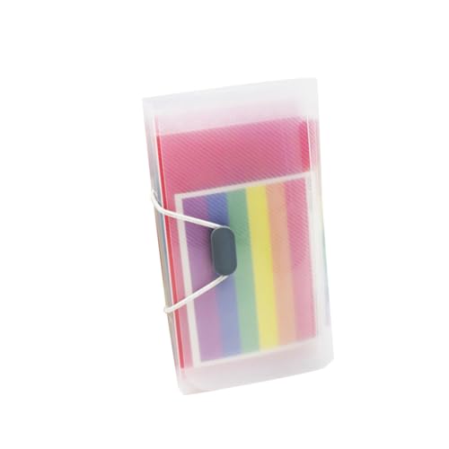 TEHAUX Fächer Ordner mit Gummizug Regenbogen Kunststoff Fächermappe Erweiterbar Dokumentenorganizer für Büro Schule Zuhause Ticket Organizer mit Elastischem Verschluss TEHAUX Fächer Ordner mit Gummizug Regenbogen Kunststoff Fächermappe Erweiterbar Dokumentenorganizer für Büro Schule Zuhause Ticket Organizer mit Elastischem Verschluss von TEHAUX