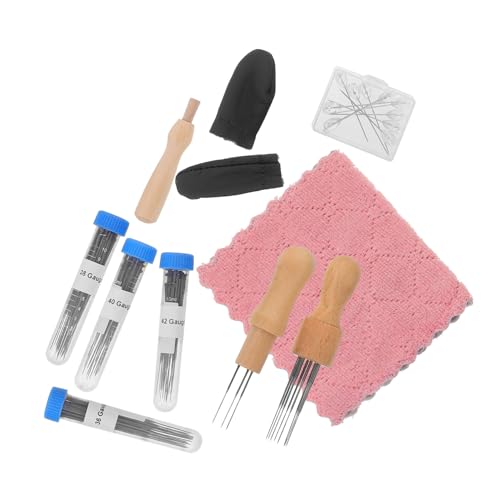 TEHAUX Filznadeln Teilig mit Holzgriff Nadel Filzset für Anfänger und Profis Vielseitige Nadeln für Wollfilz DIY Projekte Tragbares Trockenfilzen Werkzeug für Kreative Handarbeit TEHAUX Filznadeln Teilig mit Holzgriff Nadel Filzset für Anfänger und Profis Vielseitige Nadeln für Wollfilz DIY Projekte Tragbares Trockenfilzen Werkzeug für Kreative Handarbeit von TEHAUX