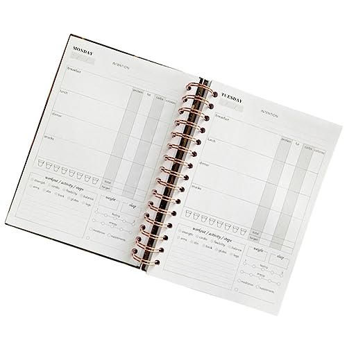 TEHAUX Fitnessplan Buch Fitnessplaner Täglich Vereinfacht Protokoll Übungstagebuch Notizblock Männer Gefüttert Trainingsplaner Trainingstagebuch Fitness-notizbuch Fitnessstudio Für Papier von TEHAUX