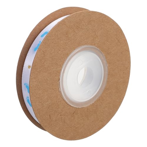 TEHAUX Fußabdruck Polyesterband Weiches Bedrucktes Geschenkband für Babygeschenke DIY Dekorationen Vielseitig Verwendbar für Shower und Party Verpackung TEHAUX Fußabdruck Polyesterband Weiches Bedrucktes Geschenkband für Babygeschenke DIY Dekorationen Vielseitig Verwendbar für Shower und Party Verpackung von TEHAUX