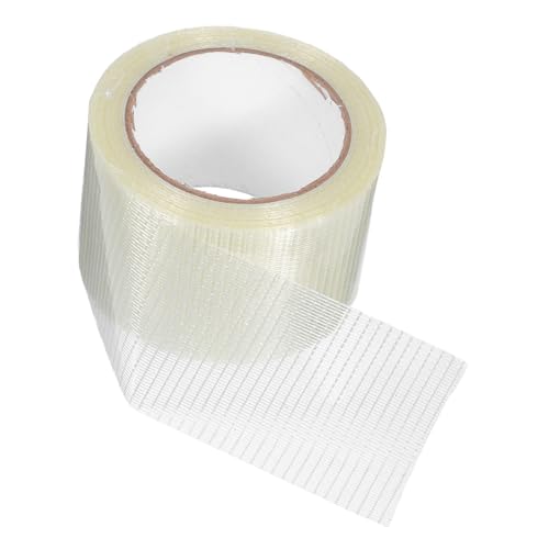 TEHAUX Glasfaserband Isolierband Verstärktes Band Verpackungsband Versandmaterial Faserband Isolierband Klebeband Hochleistungs Verpackungsband Universalband Pet Folie Transparent von TEHAUX
