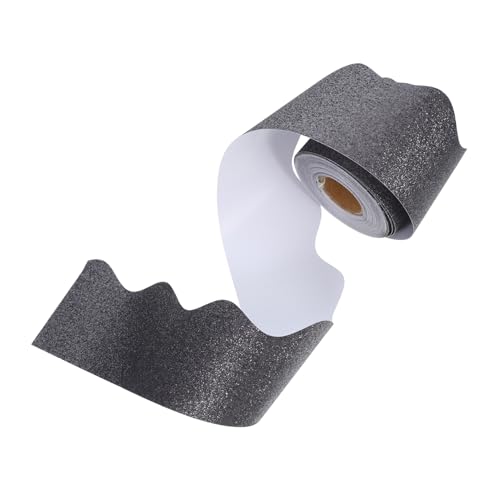 TEHAUX Glitzernde Schwarze Tafel Papier bordüre für Klassenzimmer Pinnwand Dekorative Border Trim Aufkleber für Glatte Oberflächen Vielseitig Einsetzbar Wasserfrei Stilvoll TEHAUX Glitzernde Schwarze Tafel Papier bordüre für Klassenzimmer Pinnwand Dekorative Border Trim Aufkleber für Glatte Oberflächen Vielseitig Einsetzbar Wasserfrei Stilvoll von TEHAUX
