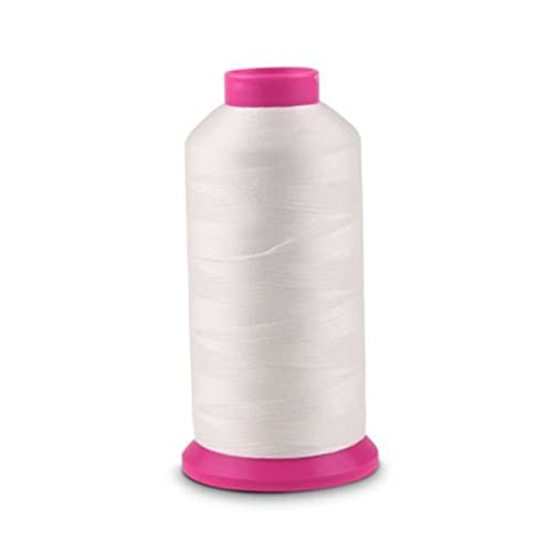 TEHAUX Glow Nähgarnspule Yards Leuchtendes Ungiftiges Stickgarn für Babykleidung Taschen Kreuzstich Weiß Umweltfreundliches Material Stunden Nachleuchtzeit von TEHAUX