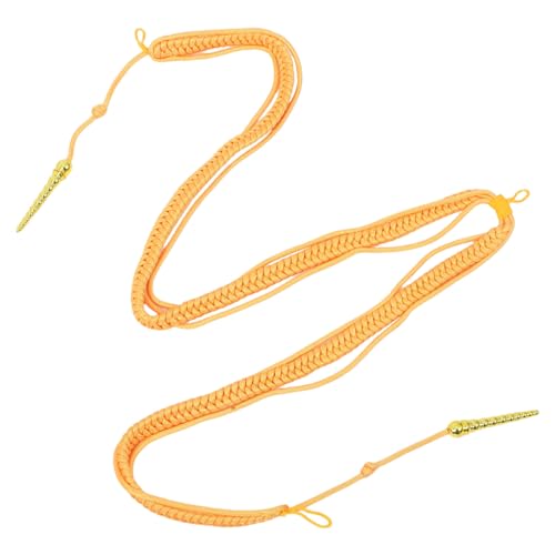 TEHAUX Goldene Aiguillette Schulterklappe Traditionell Geflochten mit Kunststoffanhänger Langlebige Uniform Accessoire für Bühne Zeremonie und Kostümparty TEHAUX Goldene Aiguillette Schulterklappe Traditionell Geflochten mit Kunststoffanhänger Langlebige Uniform Accessoire für Bühne Zeremonie und Kostümparty von TEHAUX