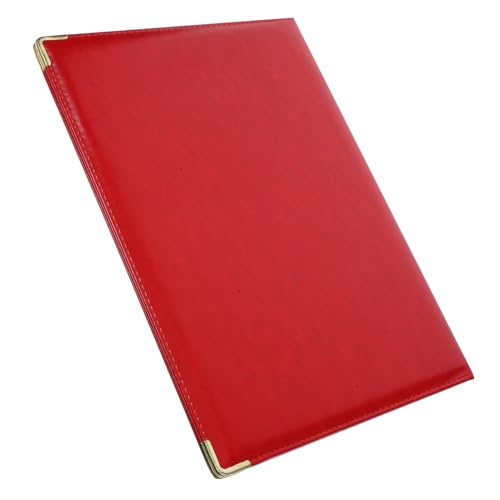 TEHAUX Großer Portfolio Organizer Ordner mit Metall ecken Robuster Business Work Binder für Männer Eleganter Dokumentenhalter in Leuchtendem Rot für Büro Konferenzen und Professionelle TEHAUX Großer Portfolio Organizer Ordner mit Metall ecken Robuster Business Work Binder für Männer Eleganter Dokumentenhalter in Leuchtendem Rot für Büro Konferenzen und Professionelle von TEHAUX