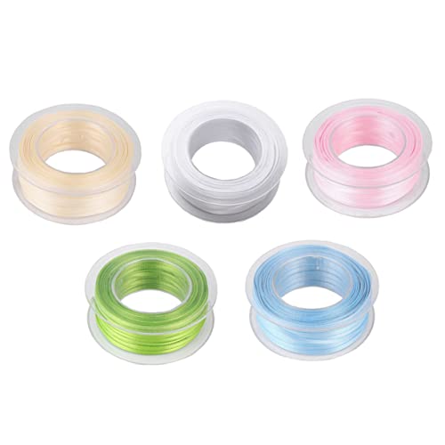 TEHAUX Gurtband aus Polyester doppelt Hochzeit Verpackung Drahtband Wickelband Stoffband aus Satin Seidenband für Blumenstrauß für Luftballons Ballonband Geschenkband Weiß TEHAUX Gurtband aus Polyester doppelt Hochzeit Verpackung Drahtband Wickelband Stoffband aus Satin Seidenband für Blumenstrauß für Luftballons Ballonband Geschenkband Weiß von TEHAUX
