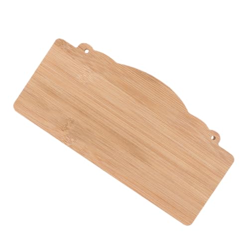 TEHAUX Hängendes Holzschild zum Beschriften Unfertige DIY Plaketten Bambus für Kreative Raumdekoration für Hochzeiten Cafés und Gartenbeschilderungen von TEHAUX