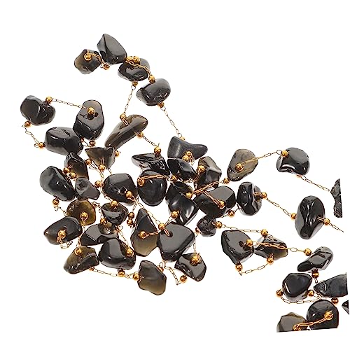 TEHAUX Halskette Aus Kristallkies Makramee Schlüsselanhänger Halskette Perlen Zur Schmuckherstellung Bands Herbstanhänger Für Die Schmuckherstellung Edelstein Rostfreier Stahl Black TEHAUX Halskette Aus Kristallkies Makramee Schlüsselanhänger Halskette Perlen Zur Schmuckherstellung Bands Herbstanhänger Für Die Schmuckherstellung Edelstein Rostfreier Stahl Black von TEHAUX