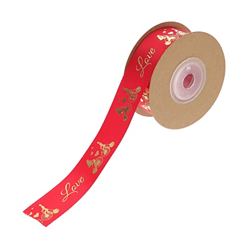 TEHAUX Hochzeitsdeko Satinband mit Herz Rotes Yards DIY Geschenkband für Partys Bastelprojekte und Präsentverpackungen Vielseitige Dekoration für Valentinstag und Hochzeiten TEHAUX Hochzeitsdeko Satinband mit Herz Rotes Yards DIY Geschenkband für Partys Bastelprojekte und Präsentverpackungen Vielseitige Dekoration für Valentinstag und Hochzeiten von TEHAUX