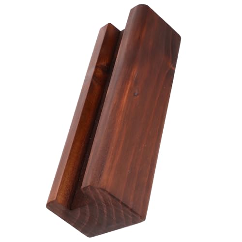 TEHAUX Holz Bodenspiegelhalter Stabile Spiegelbasis rutschfest Einfacher Standspiegelständer für Boden und Bilderrahmen Wohnzimmer Schlafzimmer von TEHAUX