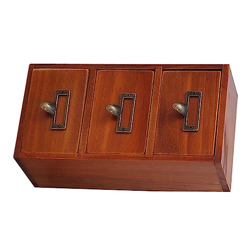 TEHAUX Holz Fach Organizer Vintage Aufbewahrungsbox für Kommode Schminktisch Stabile Holzbox zur Aufbewahrung Kleiner Gegenstände für Schlafzimmer und Büro TEHAUX Holz Fach Organizer Vintage Aufbewahrungsbox für Kommode Schminktisch Stabile Holzbox zur Aufbewahrung Kleiner Gegenstände für Schlafzimmer und Büro von TEHAUX