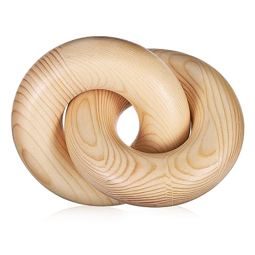 TEHAUX Holzknoten Ornament Kiefernholz Rustikales Bauernhausdekor Für Kaffeetisch Wände Und Töpfe Einzigartiger Holzringknoten Naturfarbe von TEHAUX