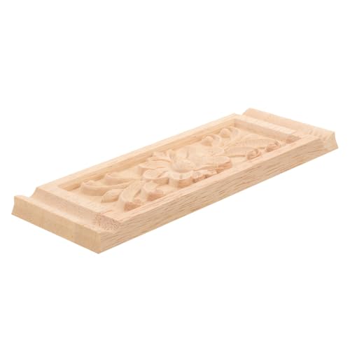 TEHAUX Holzornament Möbel Applique Vintage Holzdeko für Schranktür Dekoratives Geschnitztes Möbelverzierungselement aus Holz für Kommode und Tür TEHAUX Holzornament Möbel Applique Vintage Holzdeko für Schranktür Dekoratives Geschnitztes Möbelverzierungselement aus Holz für Kommode und Tür von TEHAUX