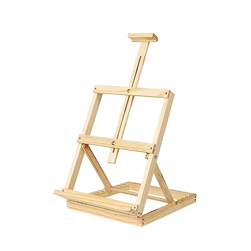 TEHAUX Kleine Verstellbare Tischstaffelei aus Robustem Kiefernholz Vielseitiger Holz Aufsteller für Poster Bilder und Tafeln als Hochzeitstischdeko und Malständer TEHAUX Kleine Verstellbare Tischstaffelei aus Robustem Kiefernholz Vielseitiger Holz Aufsteller für Poster Bilder und Tafeln als Hochzeitstischdeko und Malständer von TEHAUX