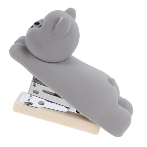 TEHAUX Kleiner Handhefter Desktop PVC Silikon Hefter Cartoon Hund Tragbarer Einhandhefter für Schule Büro Zuhause mit Weichem Griff TEHAUX Kleiner Handhefter Desktop PVC Silikon Hefter Cartoon Hund Tragbarer Einhandhefter für Schule Büro Zuhause mit Weichem Griff von TEHAUX