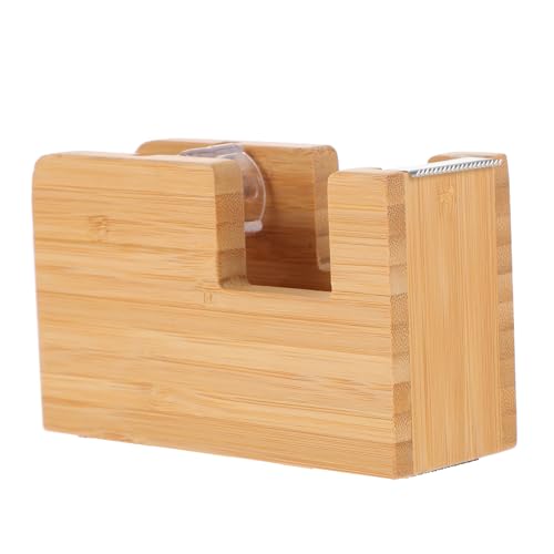 TEHAUX Kleiner Tisch Klebebandspender mit Integriertem Cutter Praktischer Haushalts und Büro Dispenser für Klebebänder Sicherer Rutschfester Halter für Einfache und Schnelle Anwendung von TEHAUX