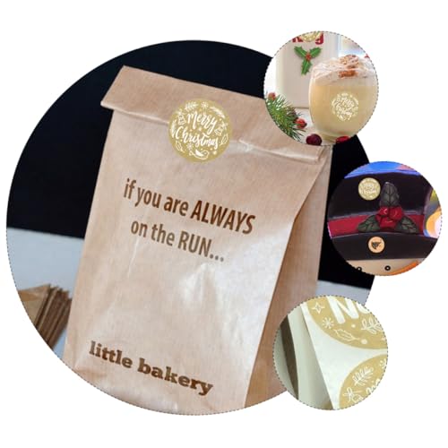 TEHAUX Kraftpapier Weihnachts-aufkleber Selbstklebende Reißfeste Etiketten mit Starker Haftung Umweltfreundlich für Geschenkverpackungen DIY Dekoration und Candy Bags TEHAUX Kraftpapier Weihnachts-aufkleber Selbstklebende Reißfeste Etiketten mit Starker Haftung Umweltfreundlich für Geschenkverpackungen DIY Dekoration und Candy Bags von TEHAUX