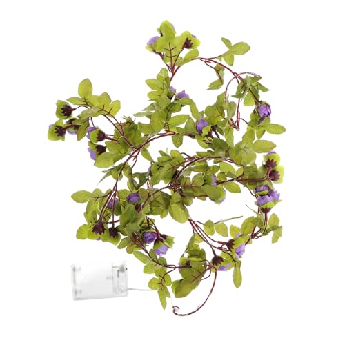 TEHAUX Künstliche Blumenlichterkette Dekorative Grünpflanzenlampe für Stimmungsvolle Beleuchtung ohne Batterie für Partys und Anlässe TEHAUX Künstliche Blumenlichterkette Dekorative Grünpflanzenlampe für Stimmungsvolle Beleuchtung ohne Batterie für Partys und Anlässe von TEHAUX