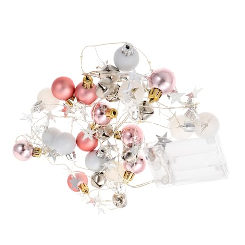 TEHAUX LED Lichterkette Weihnachtsdeko mit Kugel und Glockendesign Warmweiße LED Lampen Batteriebetrieben für Innen und Außen Festliche Beleuchtung TEHAUX LED Lichterkette Weihnachtsdeko mit Kugel und Glockendesign Warmweiße LED Lampen Batteriebetrieben für Innen und Außen Festliche Beleuchtung von TEHAUX