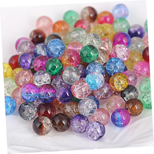 TEHAUX Lila Glasperlen Crackle Design für DIY Schmuckherstellung Armbänder Halsketten Kreative Bastelperlen Zubehör TEHAUX Lila Glasperlen Crackle Design für DIY Schmuckherstellung Armbänder Halsketten Kreative Bastelperlen Zubehör von TEHAUX