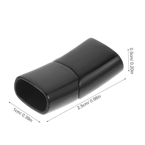 TEHAUX Magnetischer Schmuckverschluss aus Edelstahl Kleines Design Langlebiger DIY Verschluss für Armbänder und Halsketten Schwarz für Schmuckherstellung und Geschenkideen von TEHAUX