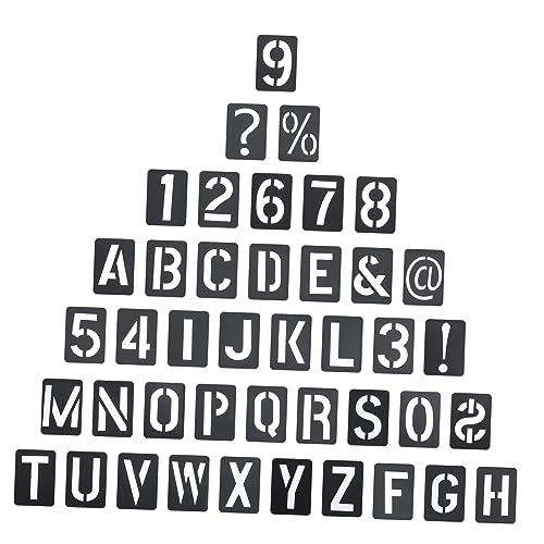 TEHAUX Malschablonen Für Kinder – 42 Stück Vorlagen Mit Buchstaben Zahlen Und Symbolen Wiederverwendbar Leicht Zu Reinigen Sicher Für Künstlerische Aktivitäten Von Kindern TEHAUX Malschablonen Für Kinder – 42 Stück Vorlagen Mit Buchstaben Zahlen Und Symbolen Wiederverwendbar Leicht Zu Reinigen Sicher Für Künstlerische Aktivitäten Von Kindern von TEHAUX