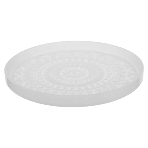 TEHAUX Mandala Untersetzer Silikonform Kreative DIY Gießform für Runde Coaster Elegantes Home Decor mit Detaillierten Mustern für Tassen Kerzenhalter und Schmuckablage von TEHAUX