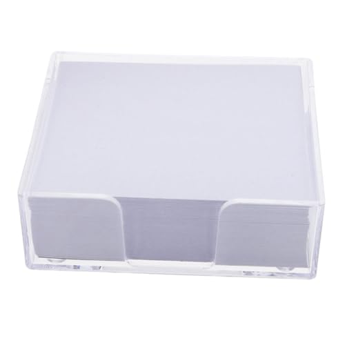 TEHAUX Memo Pads Transparentem Spenderbox Nachfüllbare Notizzettel für Büro Schule Zuhause Reibungsloses Schreiben Praktischer Ziehspender Vielseitig für Notizen und Erinnerungen von TEHAUX