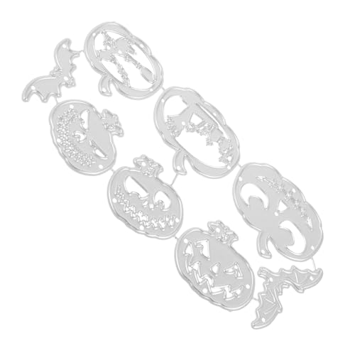 TEHAUX Metall Stanzform Halloween Motiv Stanzschablonen Karbonstahl Prägeschablonen für DIY Grußkarten Scrapbooking Basteln mit Kürbis Fledermaus Formen Originelle Papierdekor TEHAUX Metall Stanzform Halloween Motiv Stanzschablonen Karbonstahl Prägeschablonen für DIY Grußkarten Scrapbooking Basteln mit Kürbis Fledermaus Formen Originelle Papierdekor von TEHAUX