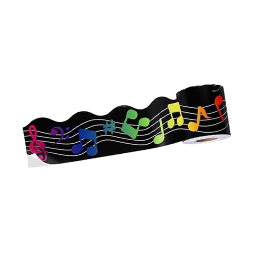 TEHAUX Musik bulletin board umrandung Selbstklebend Musikalische Noten Randaufkleber Klassenzimmer Pinnwand Dekoration Schultag Deko Schwarze Bordüre für Tafel Wandgestaltung TEHAUX Musik bulletin board umrandung Selbstklebend Musikalische Noten Randaufkleber Klassenzimmer Pinnwand Dekoration Schultag Deko Schwarze Bordüre für Tafel Wandgestaltung von TEHAUX