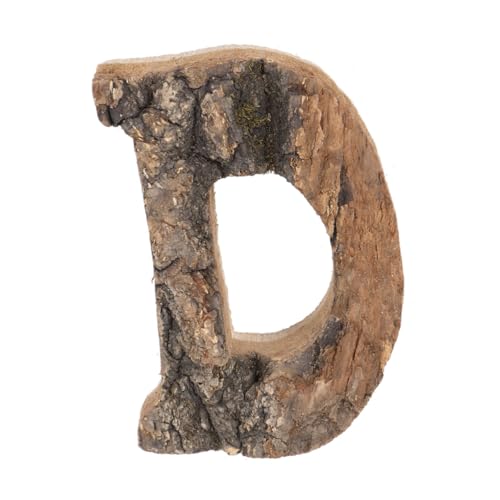 TEHAUX Natürliche Baumrinden Dekoration Buchstabe D Vintage Holzornament Umweltfreundlich Robust DIY Holzbuchstaben Basteln für Party Hochzeit TEHAUX Natürliche Baumrinden Dekoration Buchstabe D Vintage Holzornament Umweltfreundlich Robust DIY Holzbuchstaben Basteln für Party Hochzeit von TEHAUX