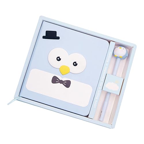TEHAUX Niedliches Pinguin Notizbuch Set mit Stift Langlebiges Schreibwaren Geschenkset für Schüler und Kreative Tiermuster Praktische Geschenkbox für Schule und Bürogebrauch TEHAUX Niedliches Pinguin Notizbuch Set mit Stift Langlebiges Schreibwaren Geschenkset für Schüler und Kreative Tiermuster Praktische Geschenkbox für Schule und Bürogebrauch von TEHAUX