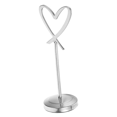 TEHAUX Nummernschild aus Inhaber Hochzeitstischdekoration Hochzeitstischnummern Name Willkommen Mini Zahlen Bildhalter für Tafelaufsätze Tischnummernhalter Rostfreier Stahl Silver von TEHAUX