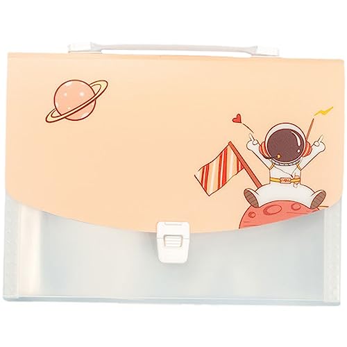TEHAUX Ordner mit mehreren Ebenen visitenkarten aufbewahrung box mappen file organizer Ordner-Organizer Organisatoren und Aufbewahrung Aktenordnerhalter Quittungsmappe Plastik Orange von TEHAUX