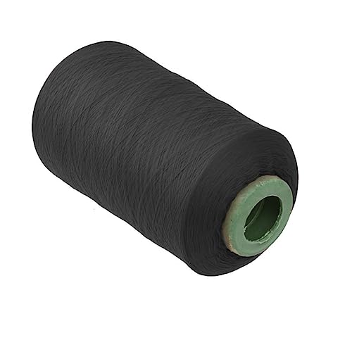 TEHAUX Overlock Nähgarn Spule Schwarz Hochwertiges Polyester für Maschinenstickerei Nähen und Kunsthandwerk Reißfest und Langlebig von TEHAUX