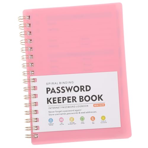TEHAUX Passwortbuch mit Spiralbindung und Alphabetischen Registerkarten Tragbares Passwort notizbuch für Zuhause und Büro Sicherer Organizer für Website adressen und Login daten TEHAUX Passwortbuch mit Spiralbindung und Alphabetischen Registerkarten Tragbares Passwort notizbuch für Zuhause und Büro Sicherer Organizer für Website adressen und Login daten von TEHAUX