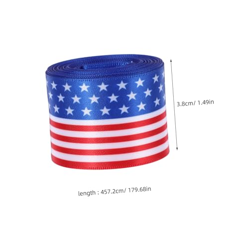 TEHAUX Patriotisches DIY Band US Flagge Breit für Unabhängigkeitstag Dekoration Geschenkverpackung Bastelband für Patriotische Schleifen und Kunsthandwerk TEHAUX Patriotisches DIY Band US Flagge Breit für Unabhängigkeitstag Dekoration Geschenkverpackung Bastelband für Patriotische Schleifen und Kunsthandwerk von TEHAUX