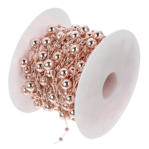 TEHAUX Perlenkette Roségold DIY Schmuckzubehör für Brautschmuck Handgefertigte Dekorationen Langlebige Schmuckkette für Bastelarbeiten Hochzeit und Accessoires TEHAUX Perlenkette Roségold DIY Schmuckzubehör für Brautschmuck Handgefertigte Dekorationen Langlebige Schmuckkette für Bastelarbeiten Hochzeit und Accessoires von TEHAUX