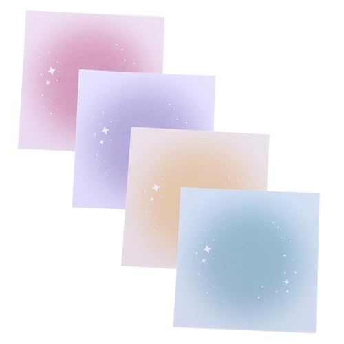 TEHAUX Praktische Tragbare Notizblöcke mit Verlaufendem Farbhintergrund Abreißbare nicht Haftende Memo Pads in Violett Blau und Gelb für Büro und Alltag TEHAUX Praktische Tragbare Notizblöcke mit Verlaufendem Farbhintergrund Abreißbare nicht Haftende Memo Pads in Violett Blau und Gelb für Büro und Alltag von TEHAUX